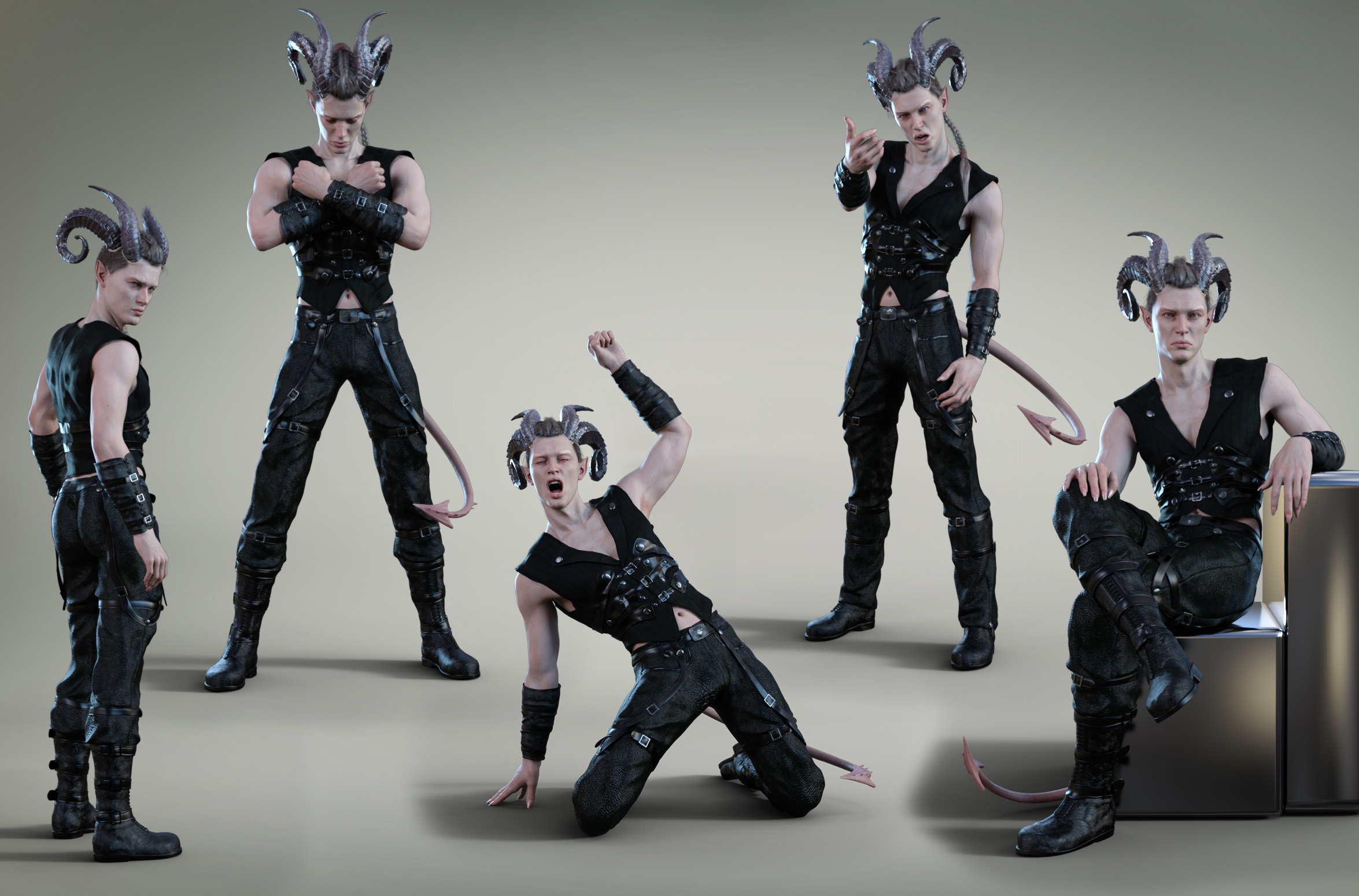 Z Tormented Soul Poses and Expressions for Torment 8.1 | Daz 3D
