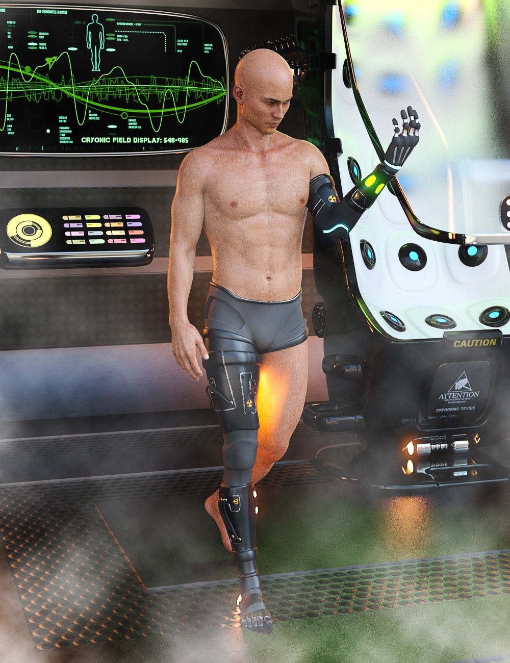 DIY Cyborg Outfit for Genesis 8 Males DIY Cyborg Outfit for Genesis 8 Males by: AcharyaPolina, 3D Models by Daz 3D