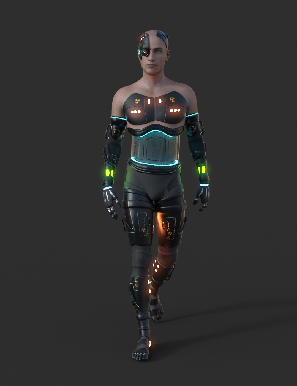 DIY Cyborg Outfit for Genesis 8 Males by: AcharyaPolina, 3D Models by Daz 3D