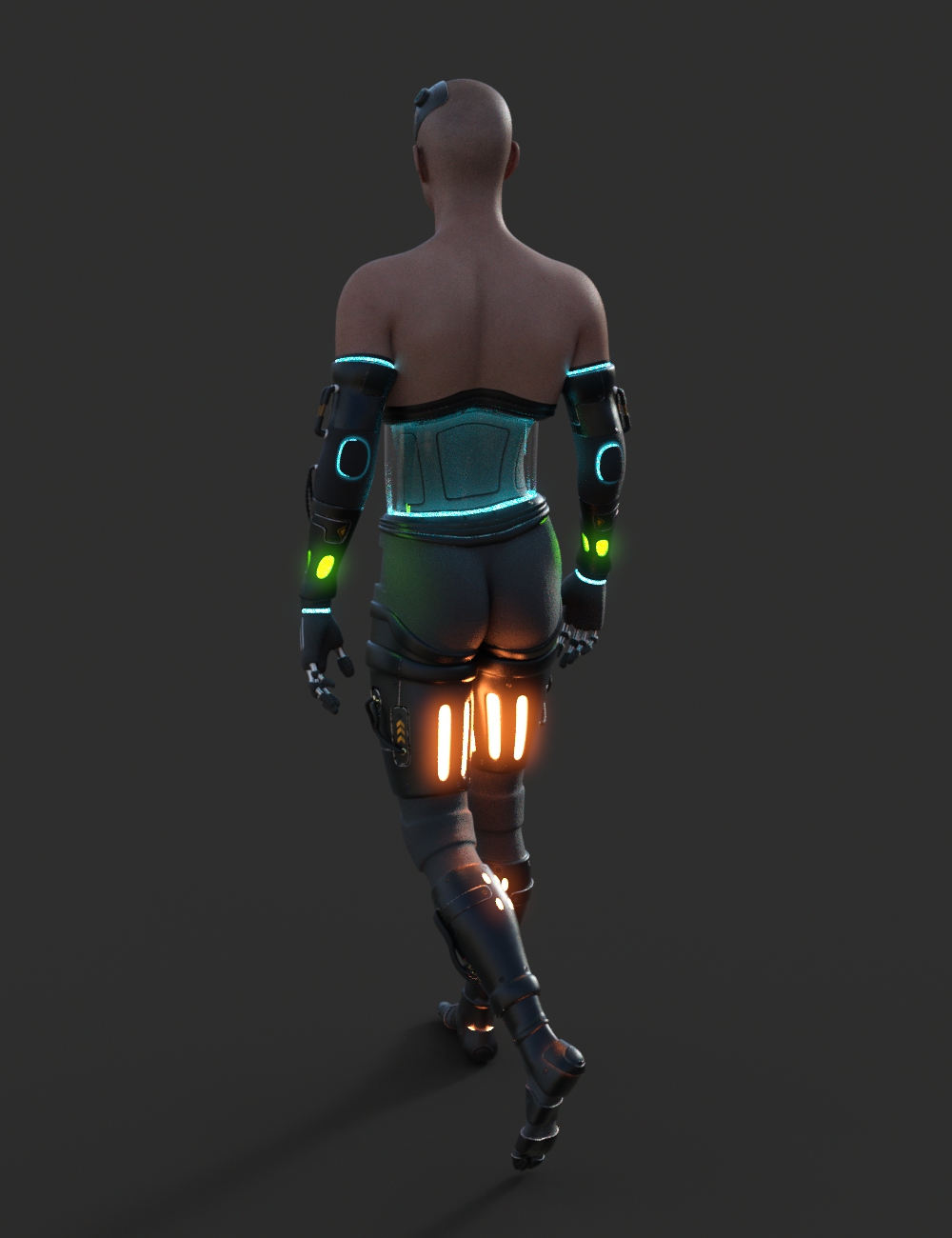 DIY Cyborg Outfit for Genesis 8 Males by: AcharyaPolina, 3D Models by Daz 3D