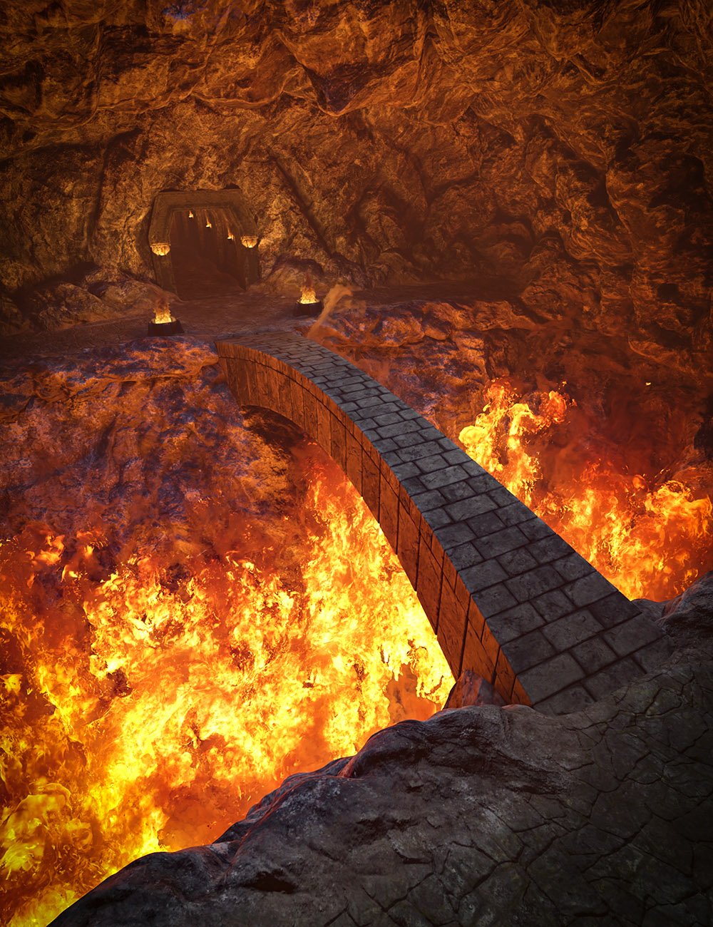 Pyromantix - Beneath Fire Mountain by: DimensionTheory, 3D Models by Daz 3D