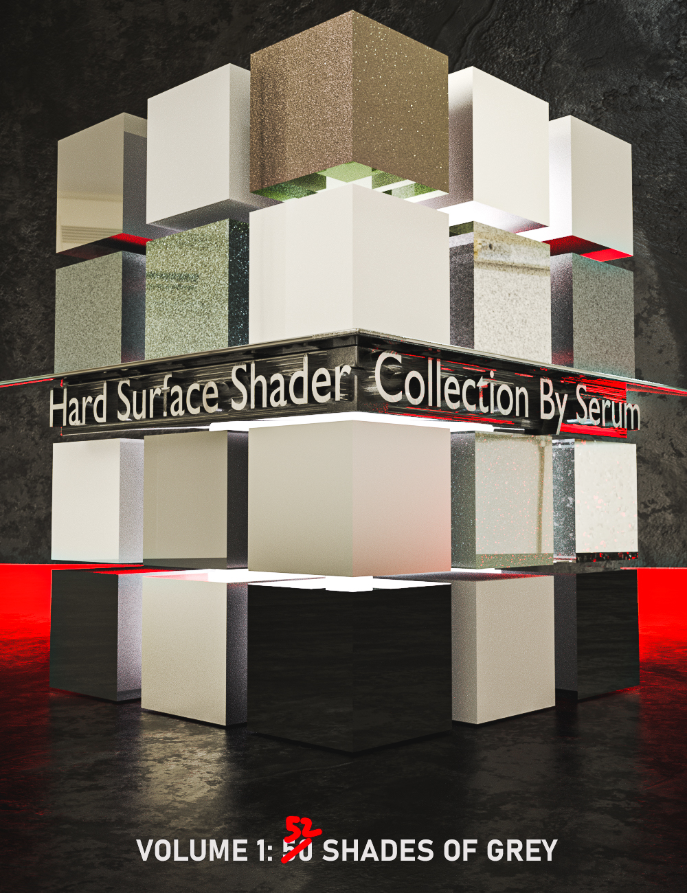 Iray Hard Surface Shaders Volume One 52 Shades Of Grey by: Serum, 3D Models by Daz 3D