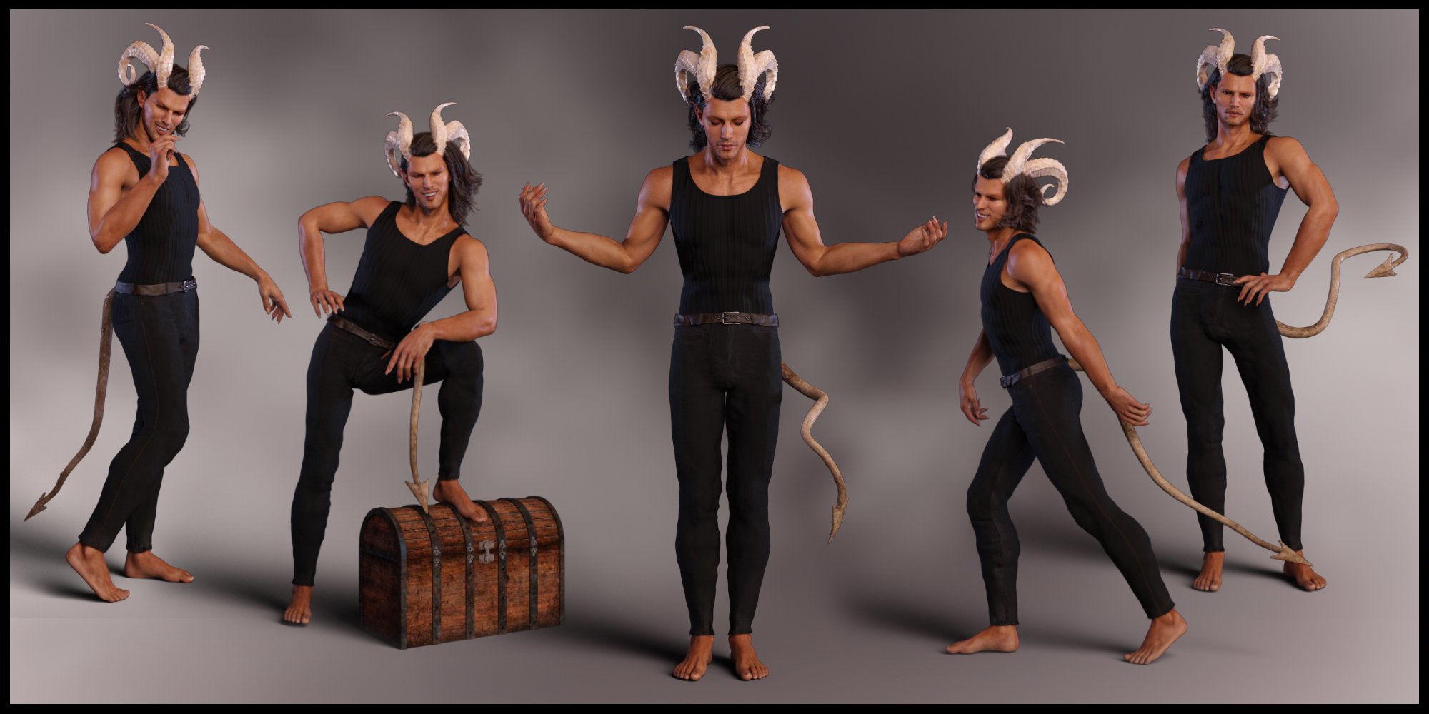 Bedeviled Poses for Torment 8.1 and Genesis 8.1 Male by: lunchlady, 3D Models by Daz 3D