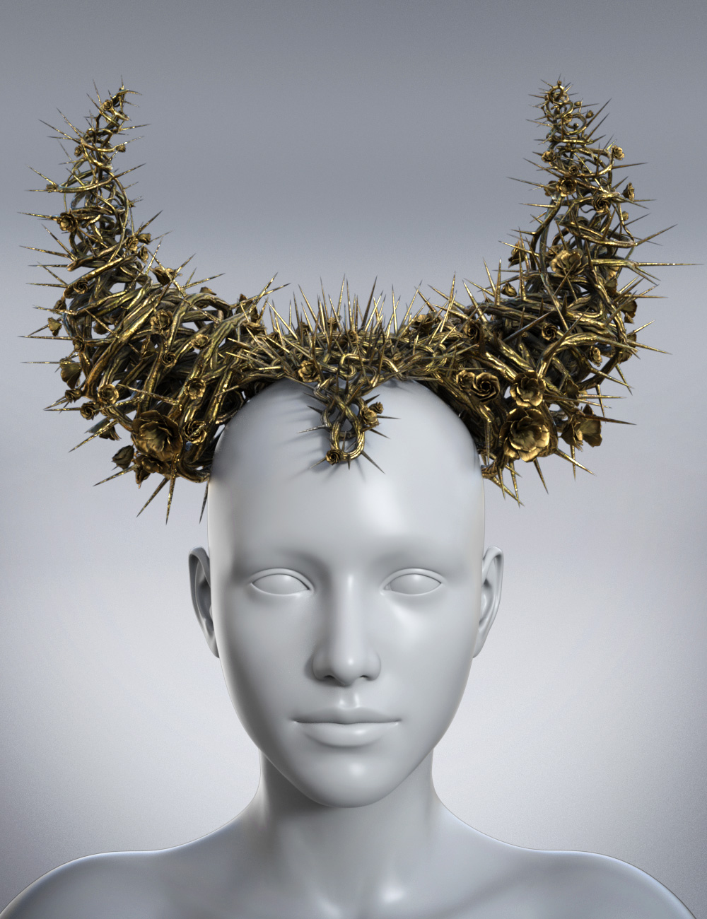 Thorns and Petals Headdress for Genesis 8 Females by: Hypertaf, 3D Models by Daz 3D