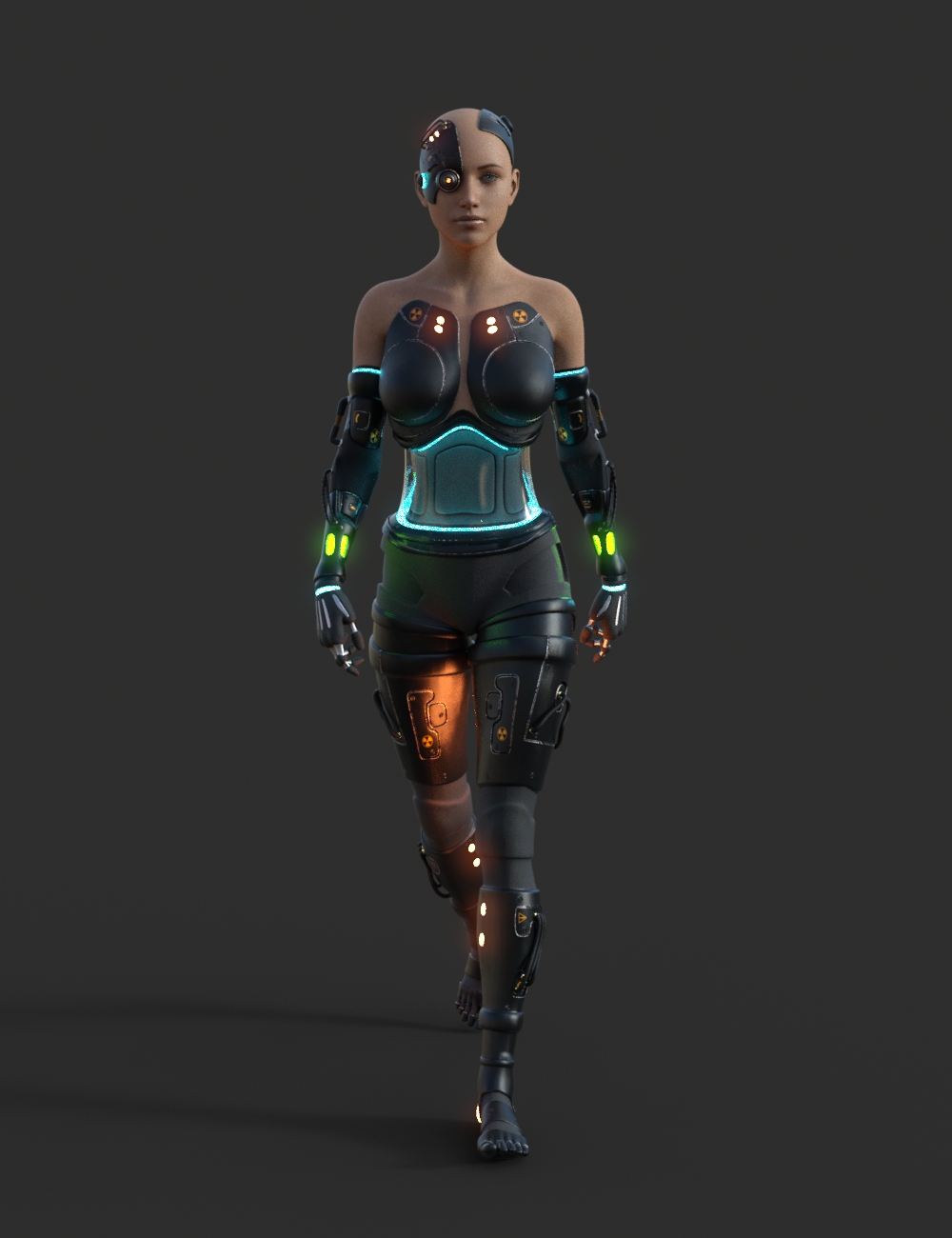 DIY Cyborg Outfit for Genesis 8 Females by: AcharyaPolina, 3D Models by Daz 3D