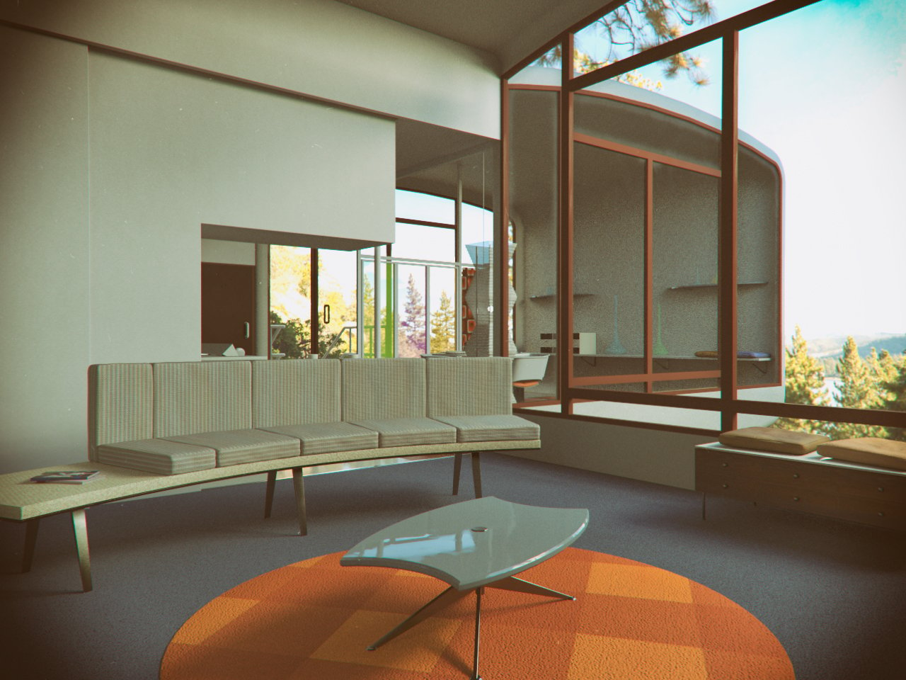 70s Modern House by: Mely3D, 3D Models by Daz 3D