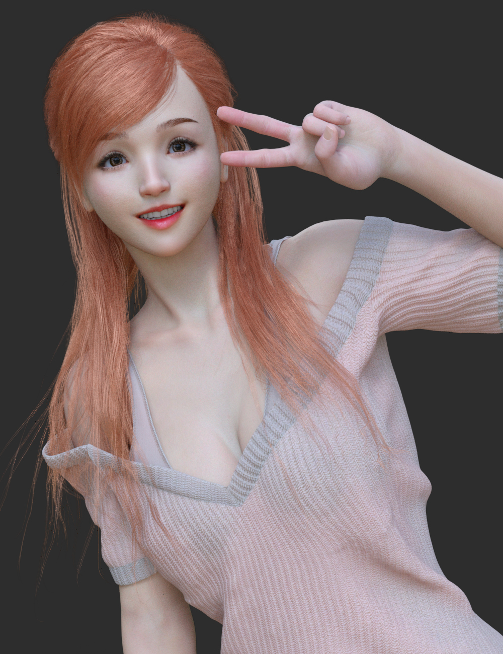 HS dForce Lurys Sweater for Genesis 8.1 Female by: Hamster, 3D Models by Daz 3D