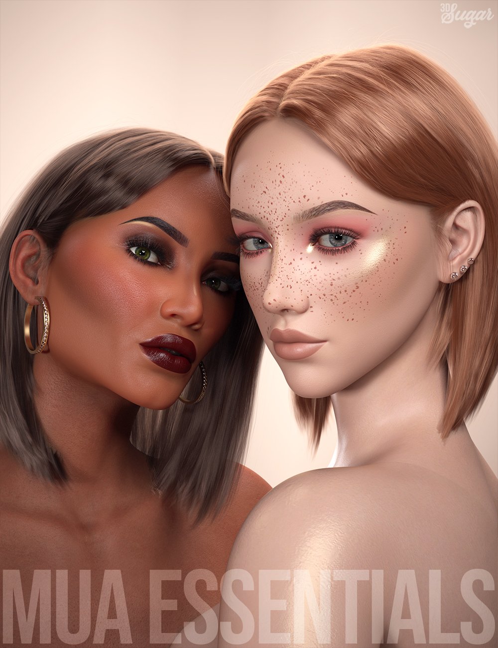 Makeup Artist Essentials L.I.E Poses and Expressions by: 3D Sugar, 3D Models by Daz 3D