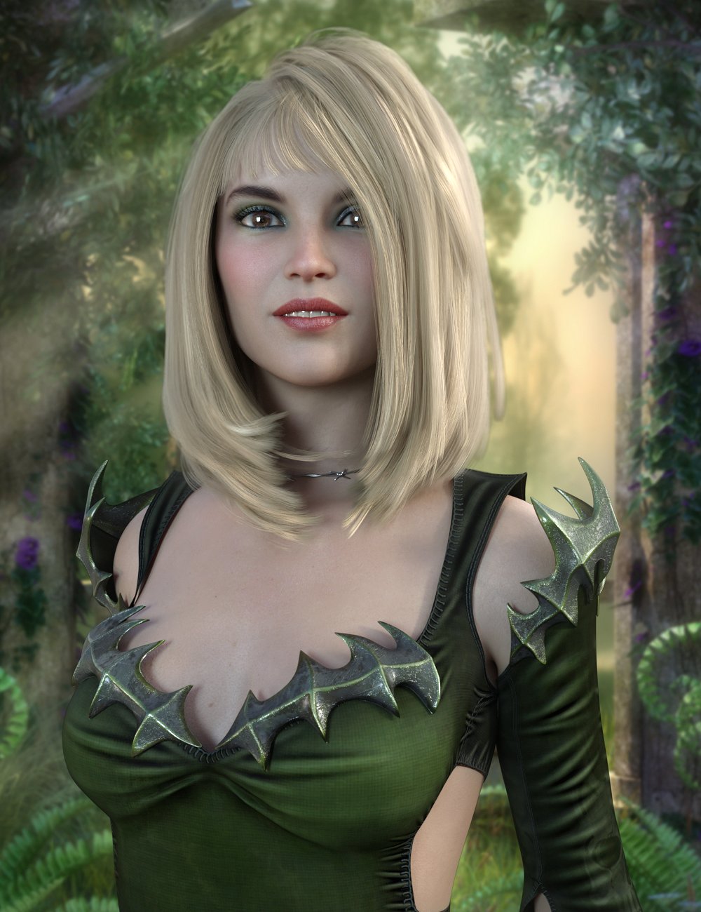 Jeanie Hair for Genesis 8 Females by: PropschickDerelictMonster, 3D Models by Daz 3D