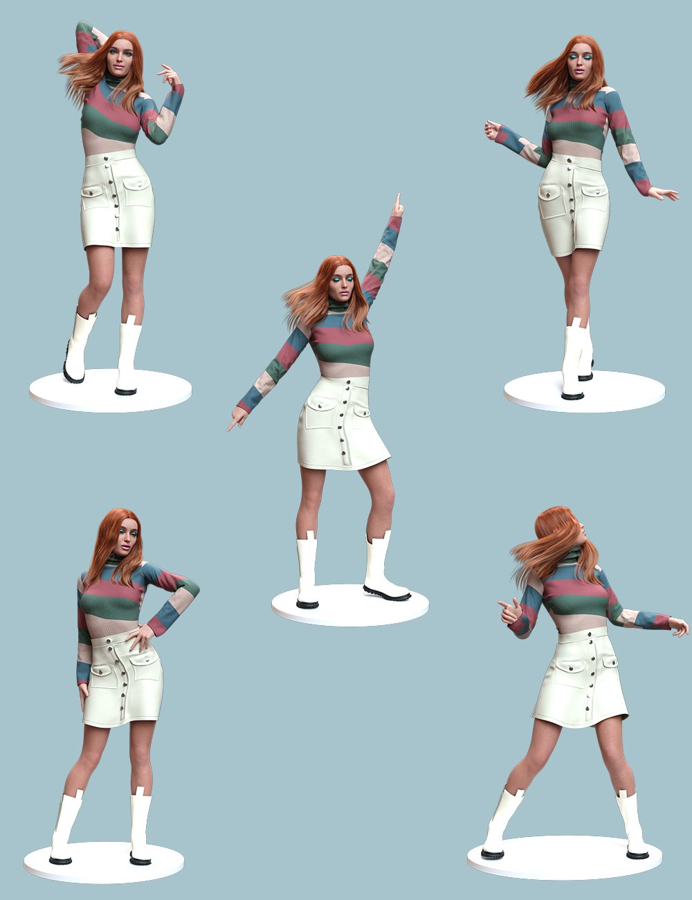 70s Poses for Genesis 8.1 Female 70s Poses for Genesis 8.1 Female by: Ensary, 3D Models by Daz 3D