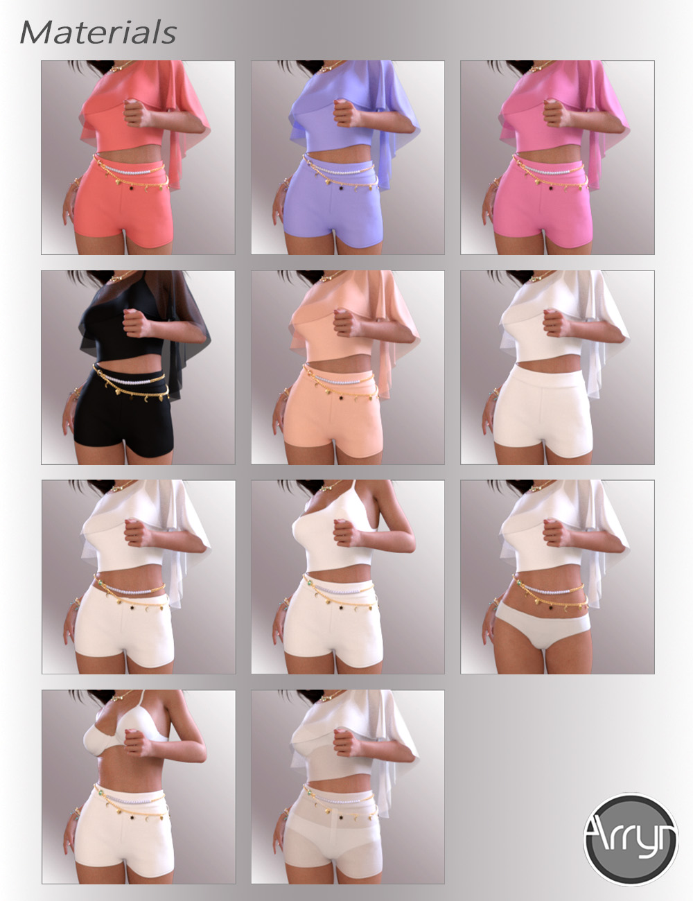 dForce Whitney Outfit for Genesis 8.1 Females by: OnnelArryn, 3D Models by Daz 3D