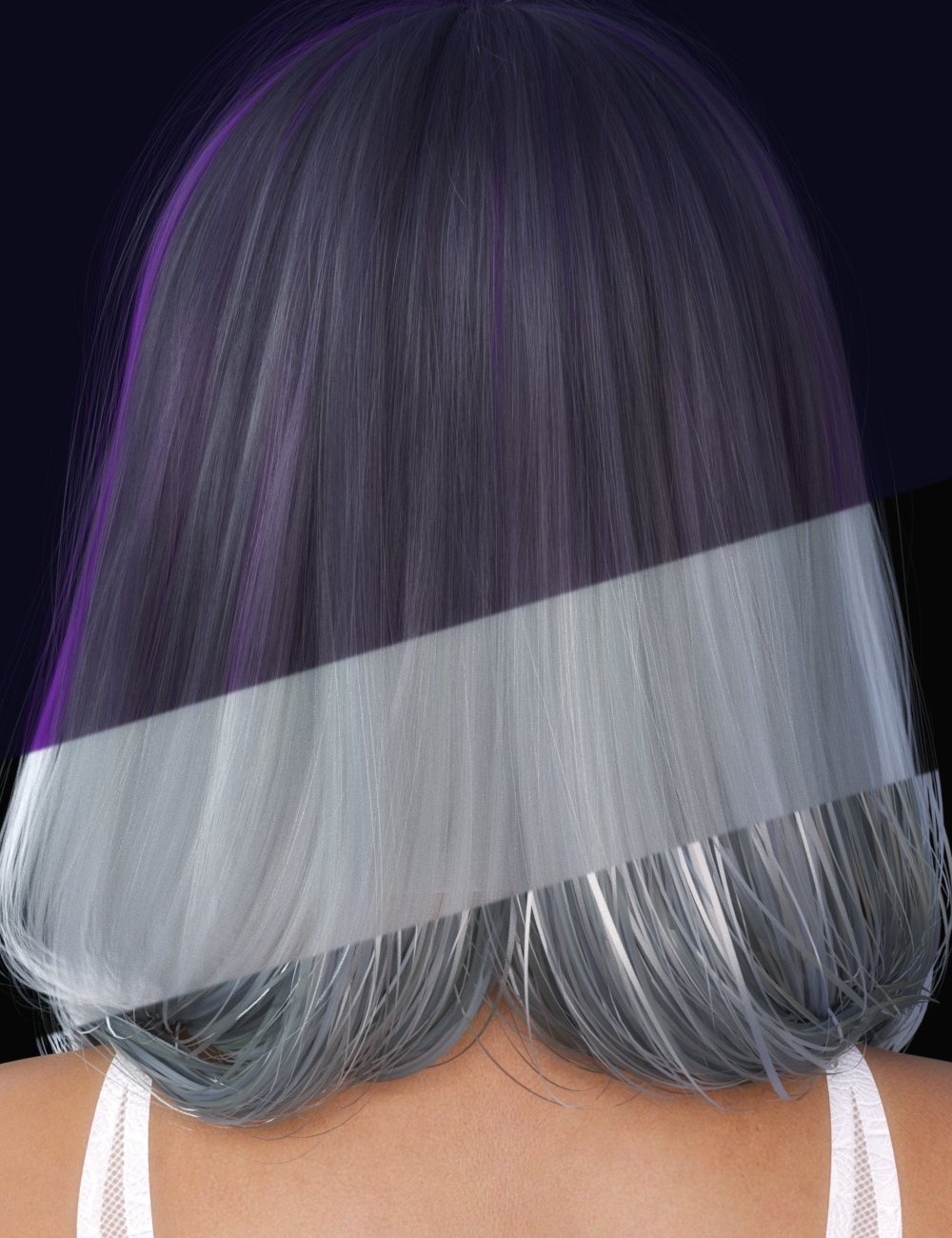 Nirv Medium Straight Hair for Genesis 8 Females by: Nirvana, 3D Models by Daz 3D