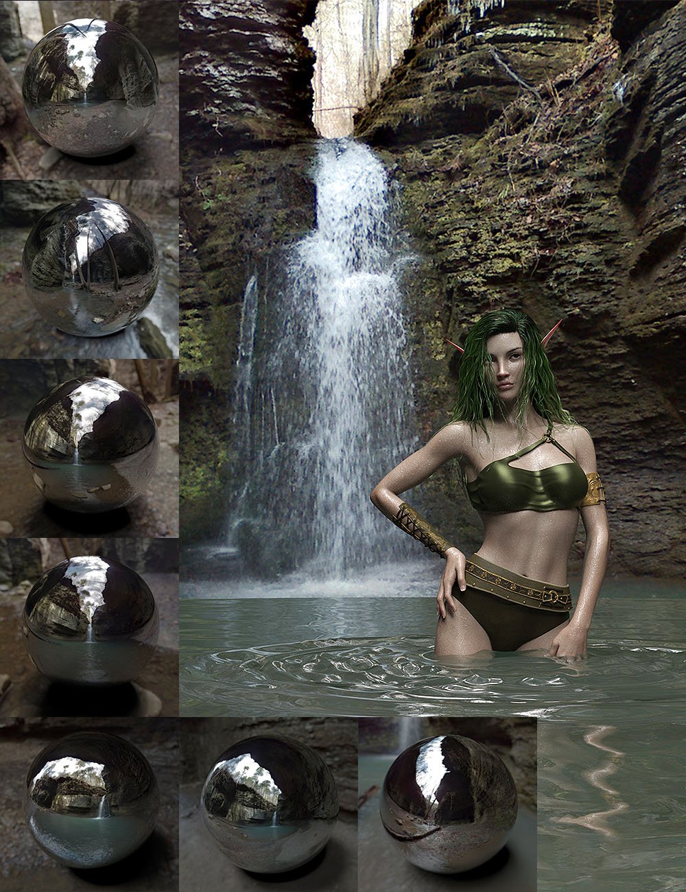Orestes Iray HDRI Environments - Lost Grotto by: Orestes Graphics, 3D Models by Daz 3D