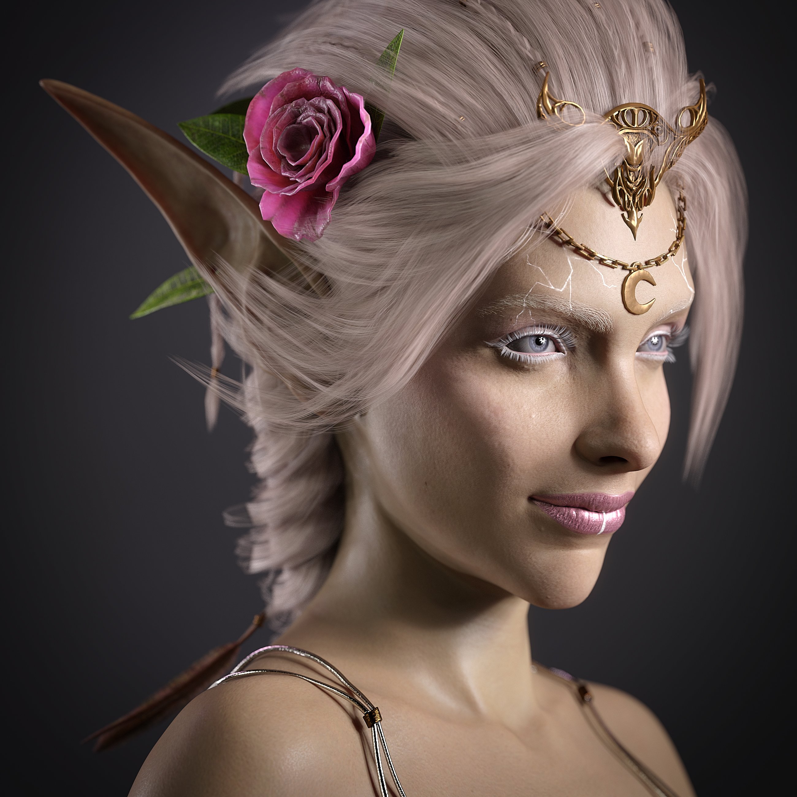 White Priestess 8.1 HD by: Eduard Oliver, 3D Models by Daz 3D
