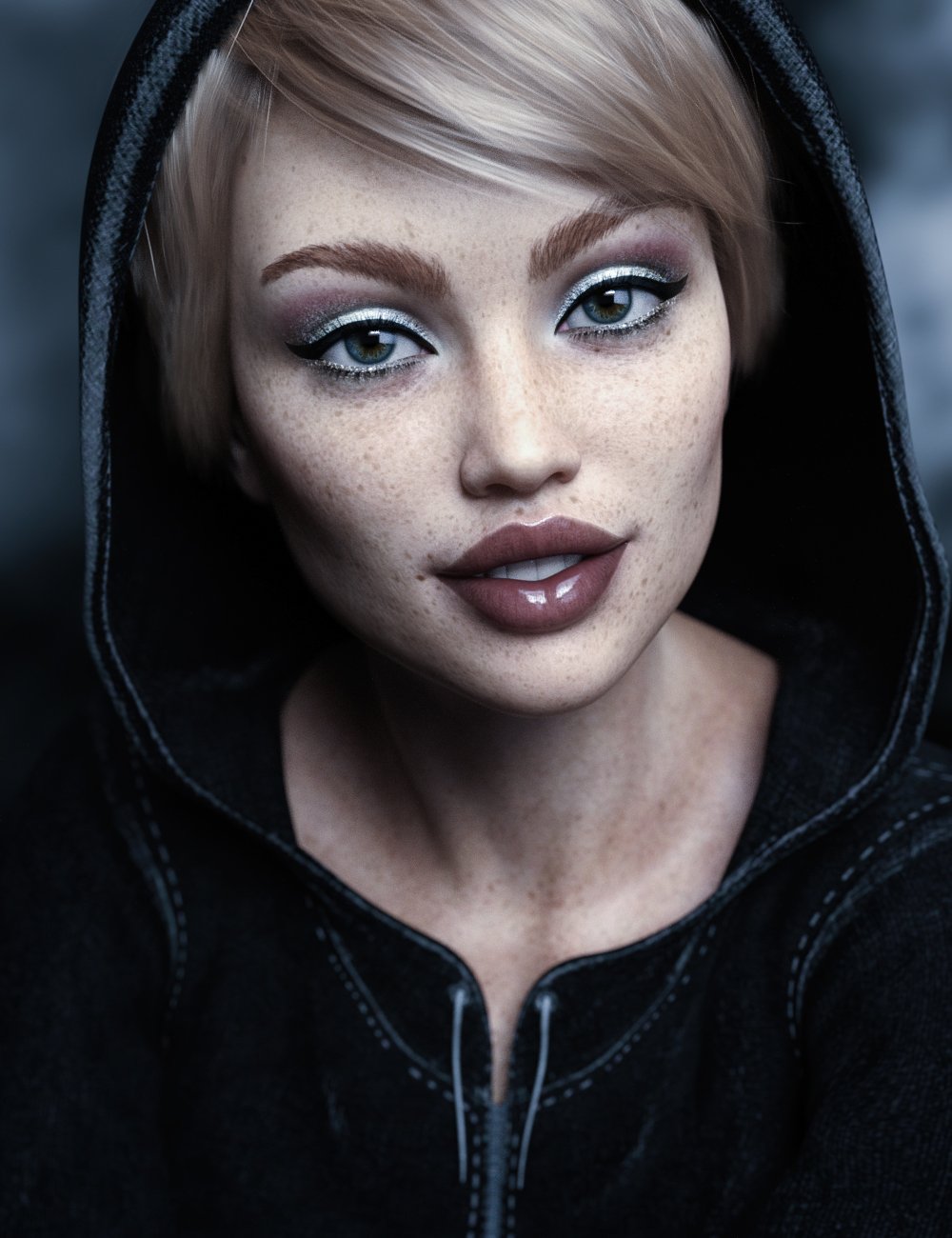 Sia HD for Genesis 8.1 Female by: Colm Jackson, 3D Models by Daz 3D