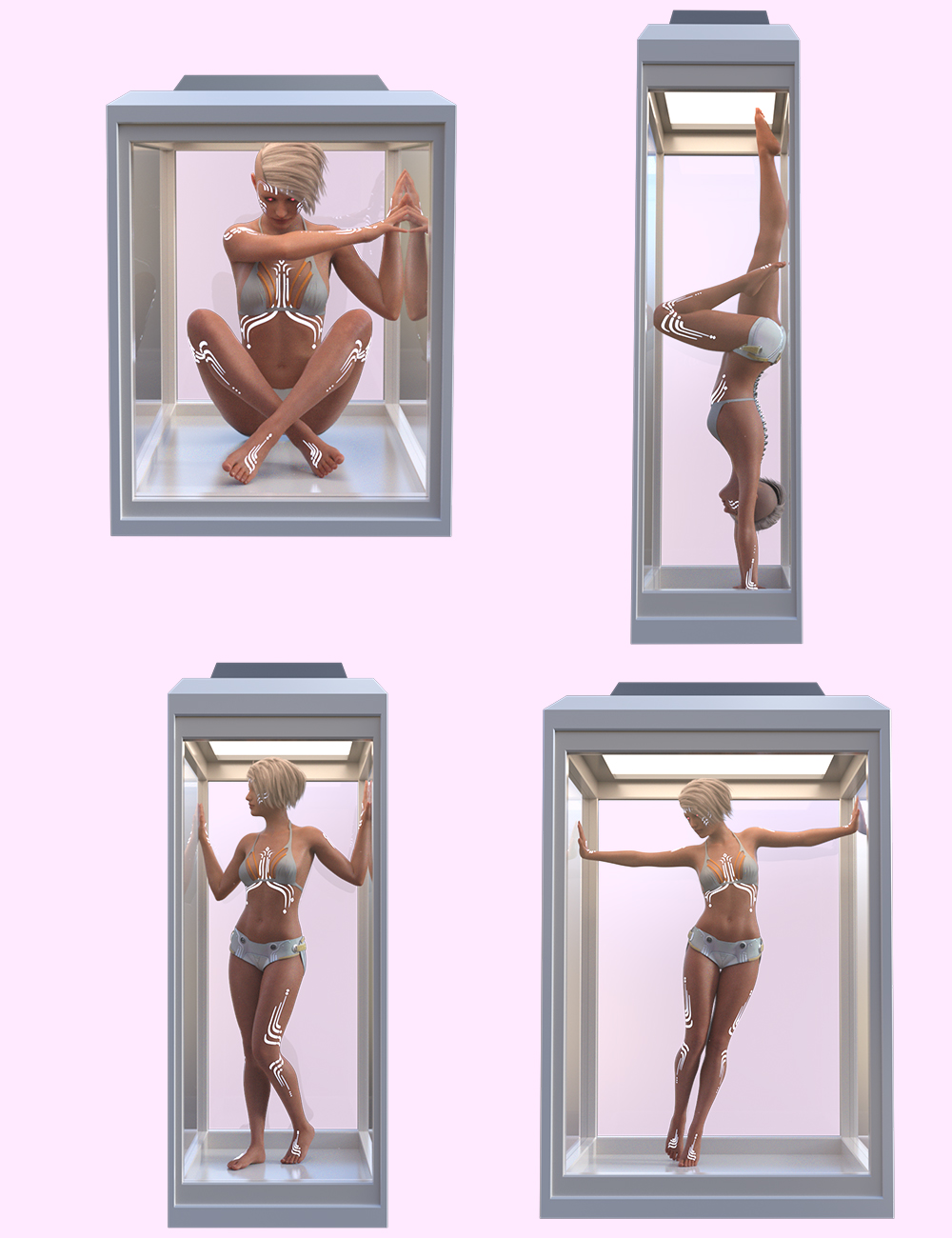 Boxed Poses for Genesis 8.1 Female by: Ensary, 3D Models by Daz 3D
