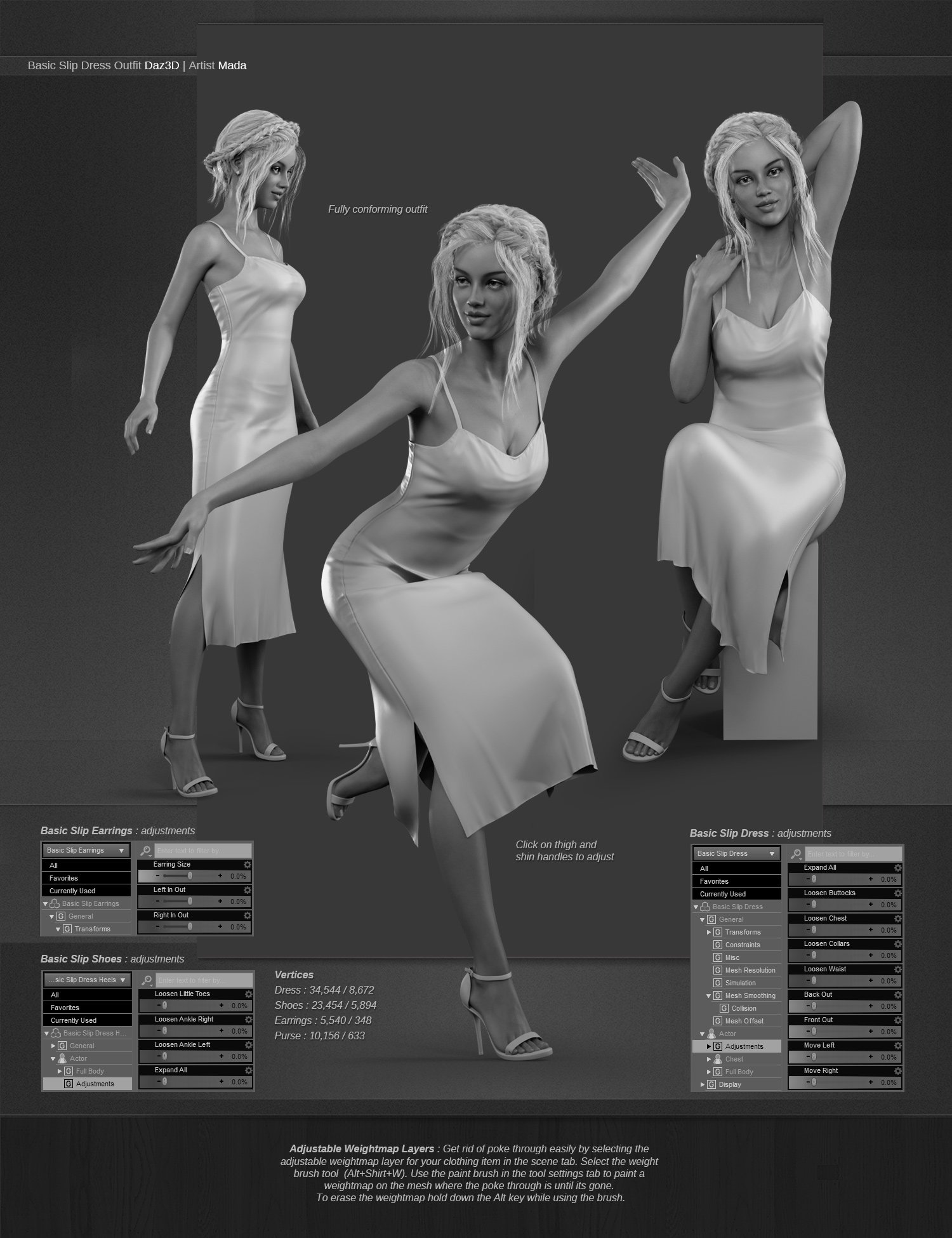 dForce Basic Slip Dress for Genesis 8 and 8.1 Females by: MadaMoonscape GraphicsSade, 3D Models by Daz 3D