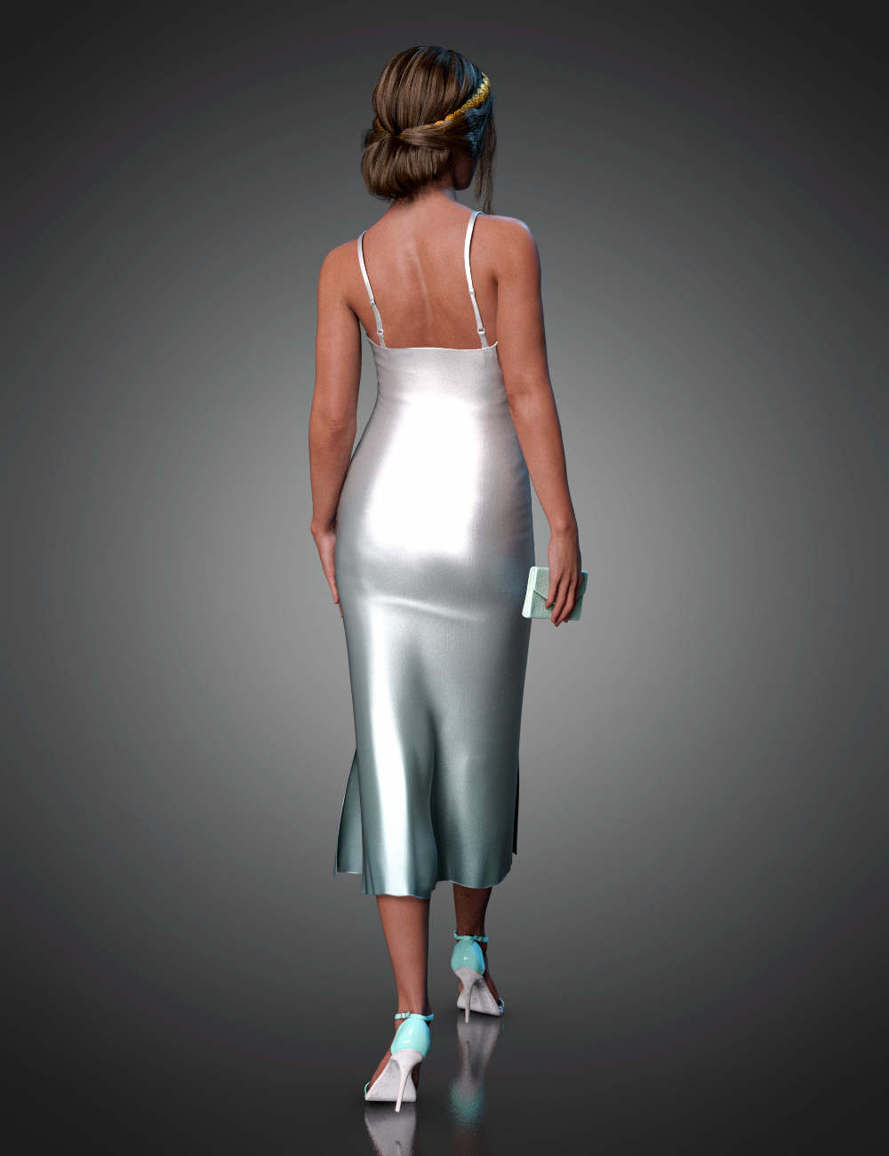 dForce Basic Slip Dress for Genesis 8 and 8.1 Females