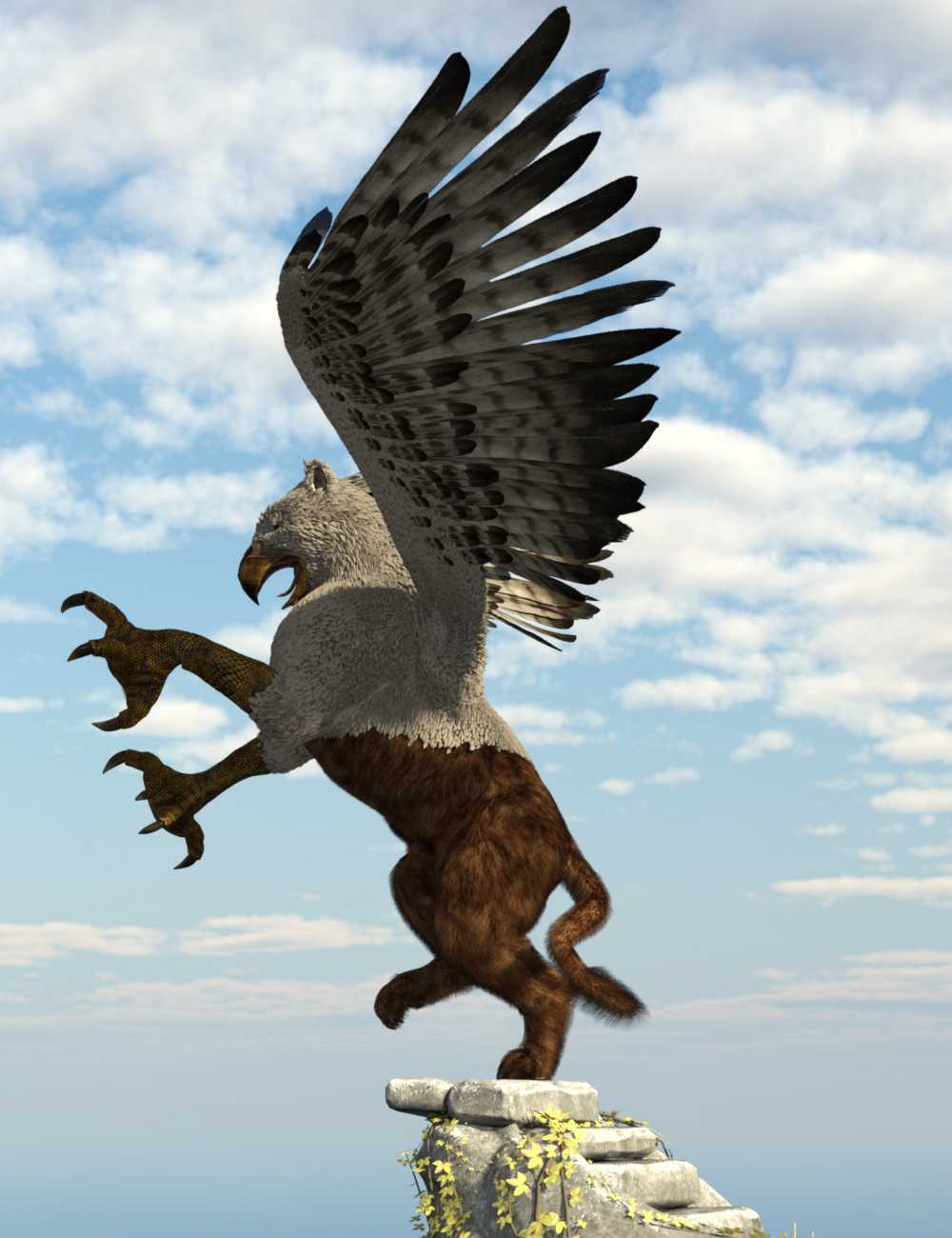 Grypho Hierarchical Poses for the Griffin by: Ensary, 3D Models by Daz 3D