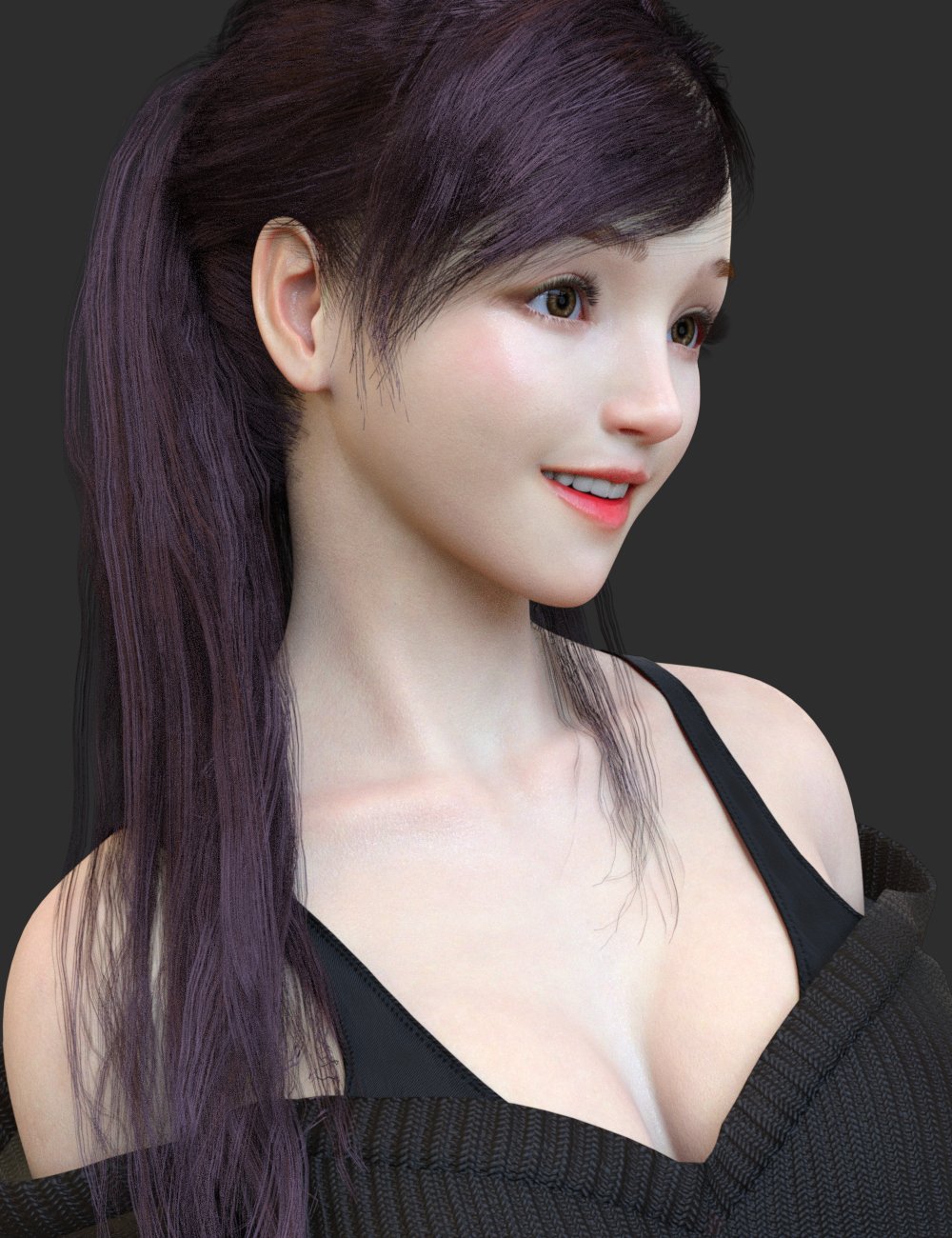 Lurys with Expressions and Hair with dForce for Genesis 8.1 Female by: Hamster, 3D Models by Daz 3D