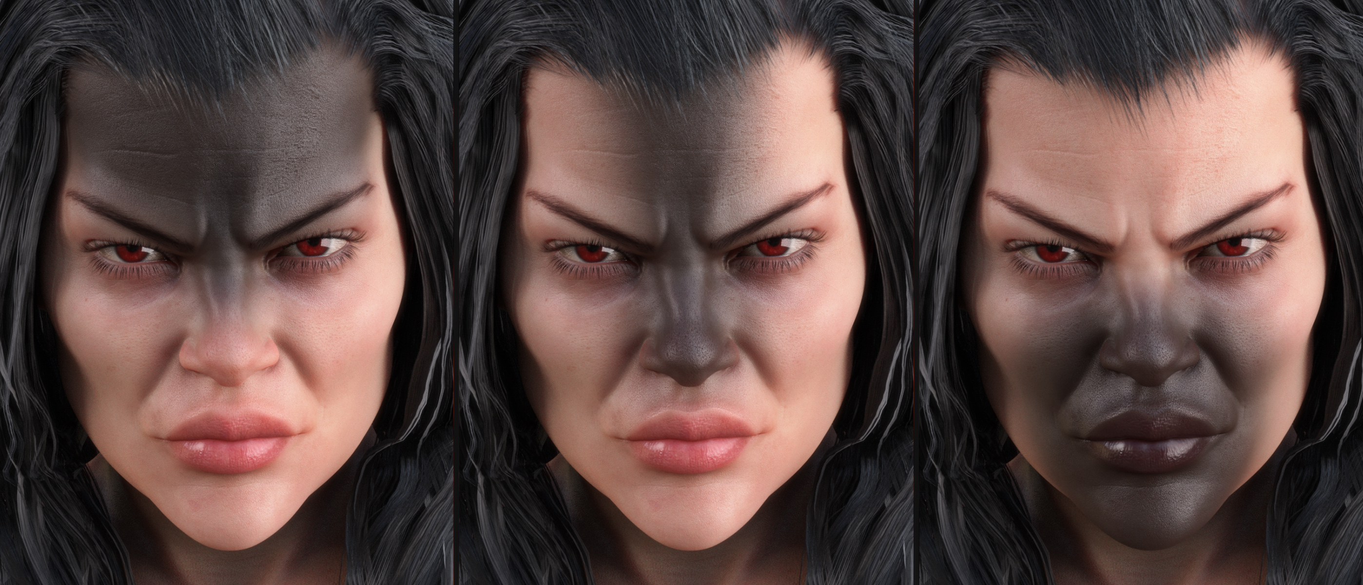 Devilish Makeup for Genesis 8 and 8.1 by: Neikdian, 3D Models by Daz 3D