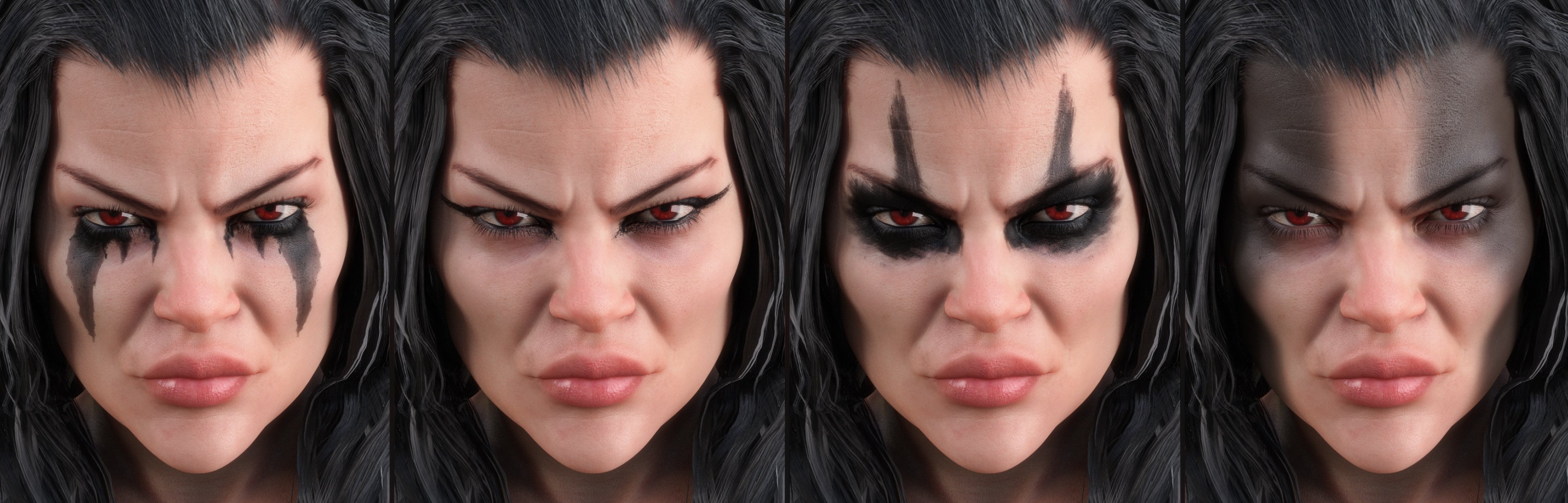 Devilish Makeup for Genesis 8 and 8.1 by: Neikdian, 3D Models by Daz 3D