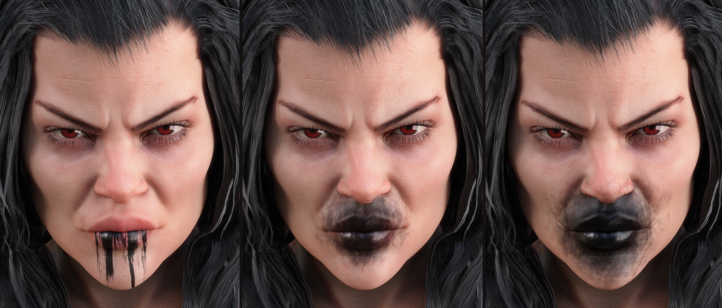 Devilish Makeup for Genesis 8 and 8.1 Devilish Makeup for Genesis 8 and 8.1 by: Neikdian, 3D Models by Daz 3D