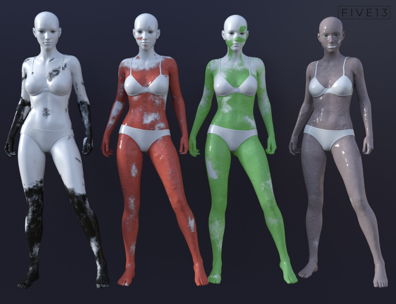 Mud and Mud Wrestling Props for Genesis 8 and 8.1 by: Five13, 3D Models by Daz 3D