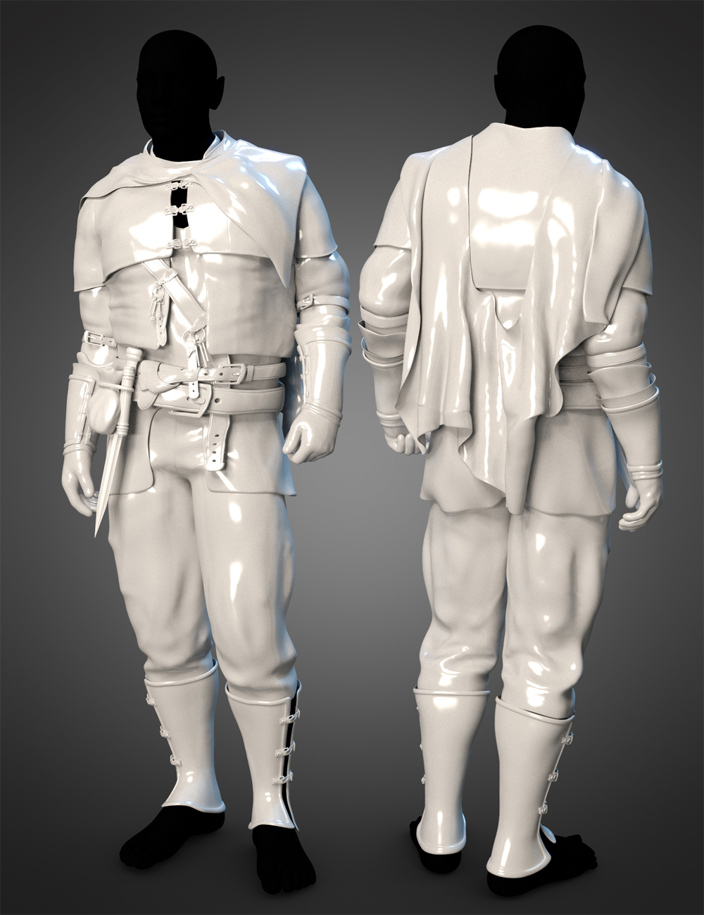 dForce Quest Bound Outfit for Genesis 8 and 8.1 Males by: Barbara BrundonUmblefuglyMoonscape GraphicsSade, 3D Models by Daz 3D