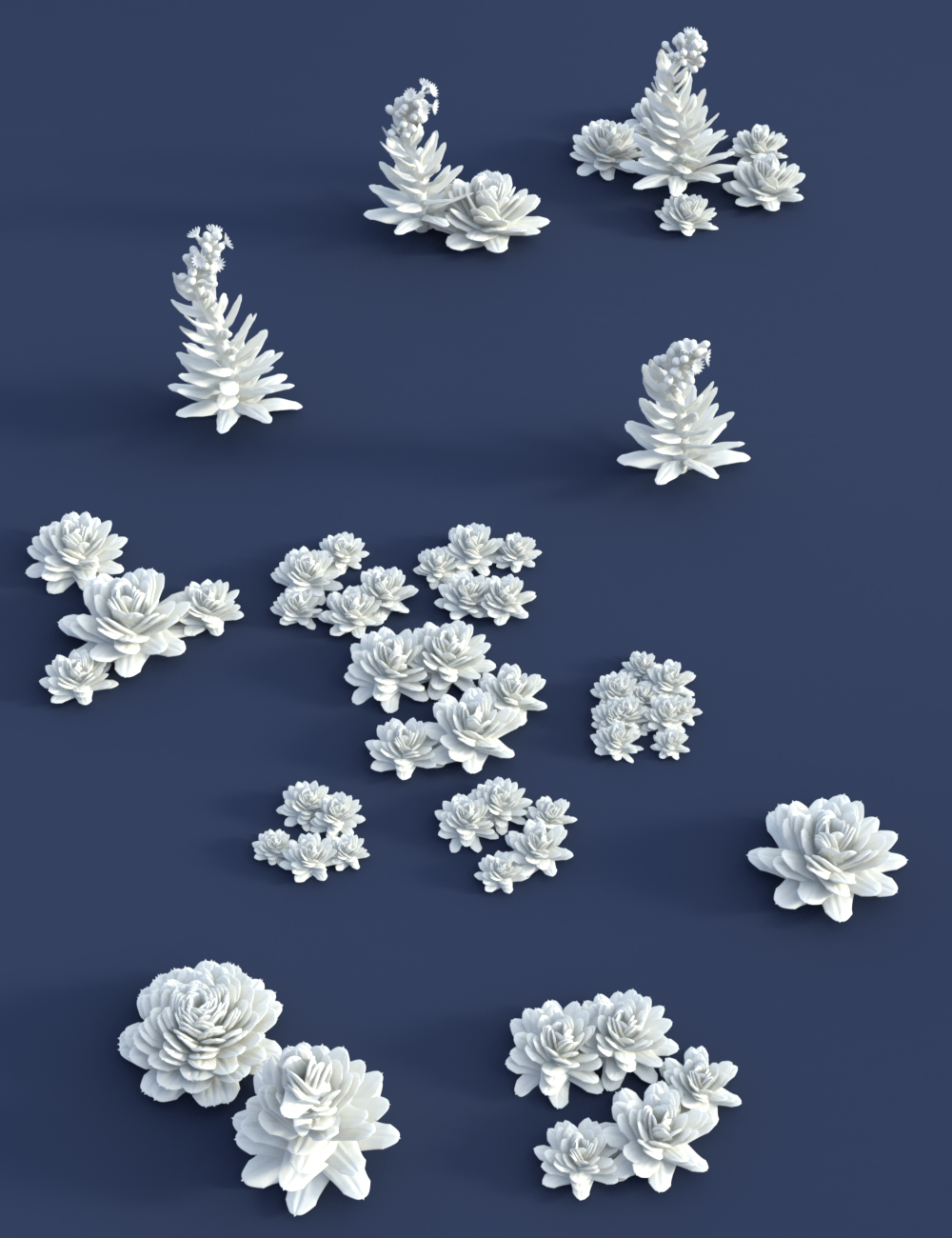 Tiny Plants - House Leeks by: MartinJFrost, 3D Models by Daz 3D