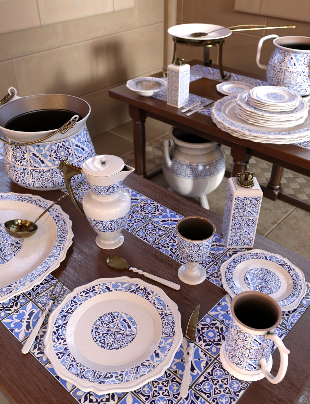 Kitchenware Collection by: Merlin Studios, 3D Models by Daz 3D