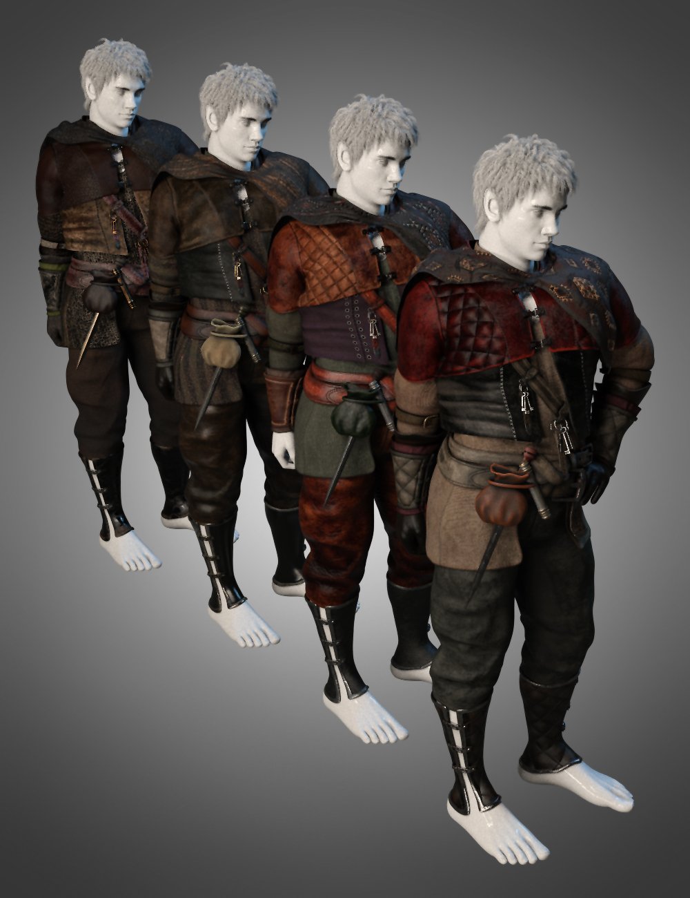 dForce Quest Bound Outfit Textures by: Moonscape GraphicsSade, 3D Models by Daz 3D