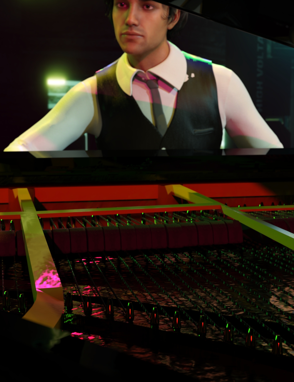 Rock Star Series - Grand Piano Rock Star Series - Grand Piano by: Sixus1 Media, 3D Models by Daz 3D