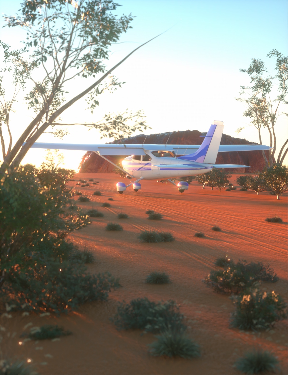 Australian Outback Environment by: AcharyaPolina, 3D Models by Daz 3D