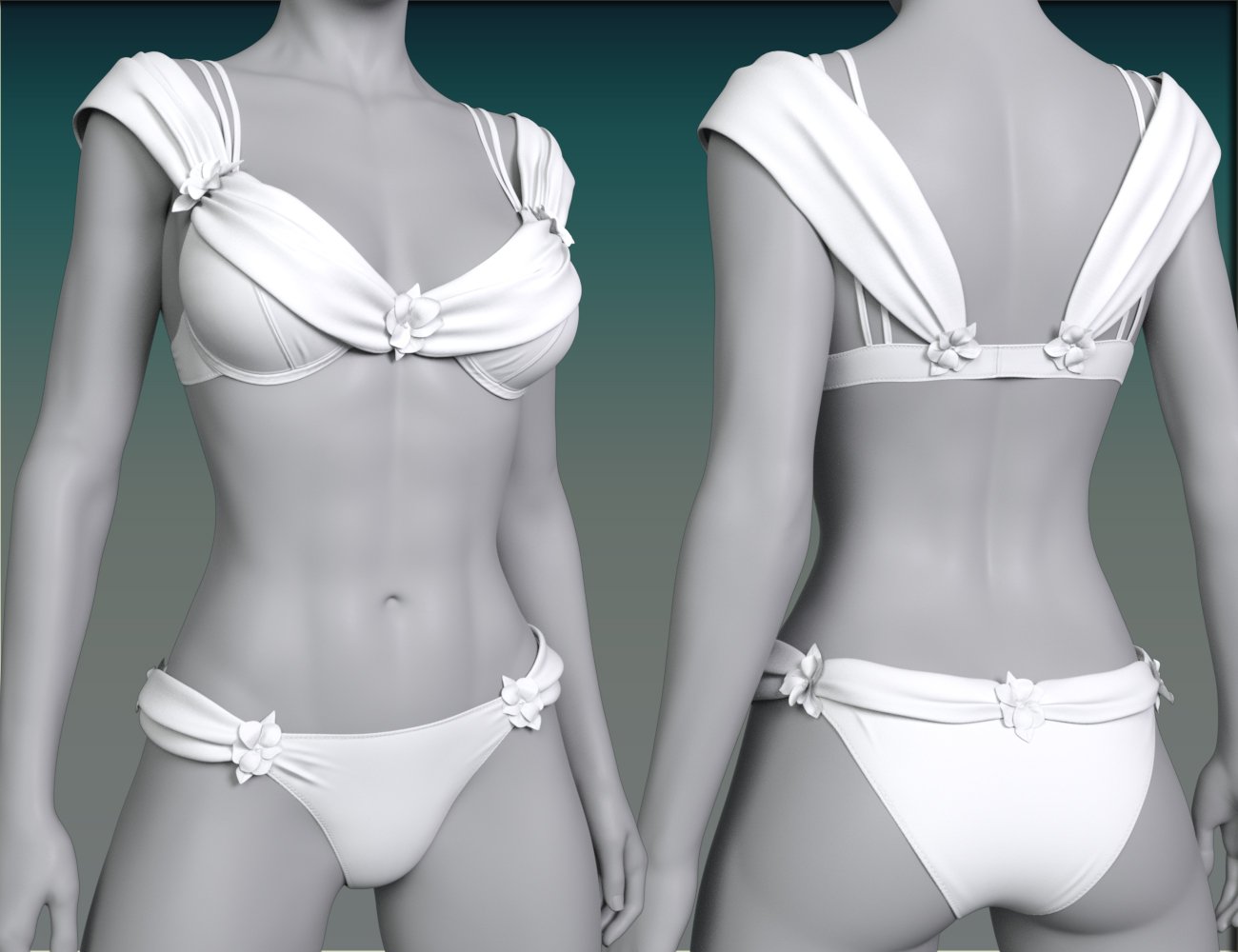 Romantique Lingerie for Genesis 8 and 8.1 Females by: Nikisatez, 3D Models by Daz 3D