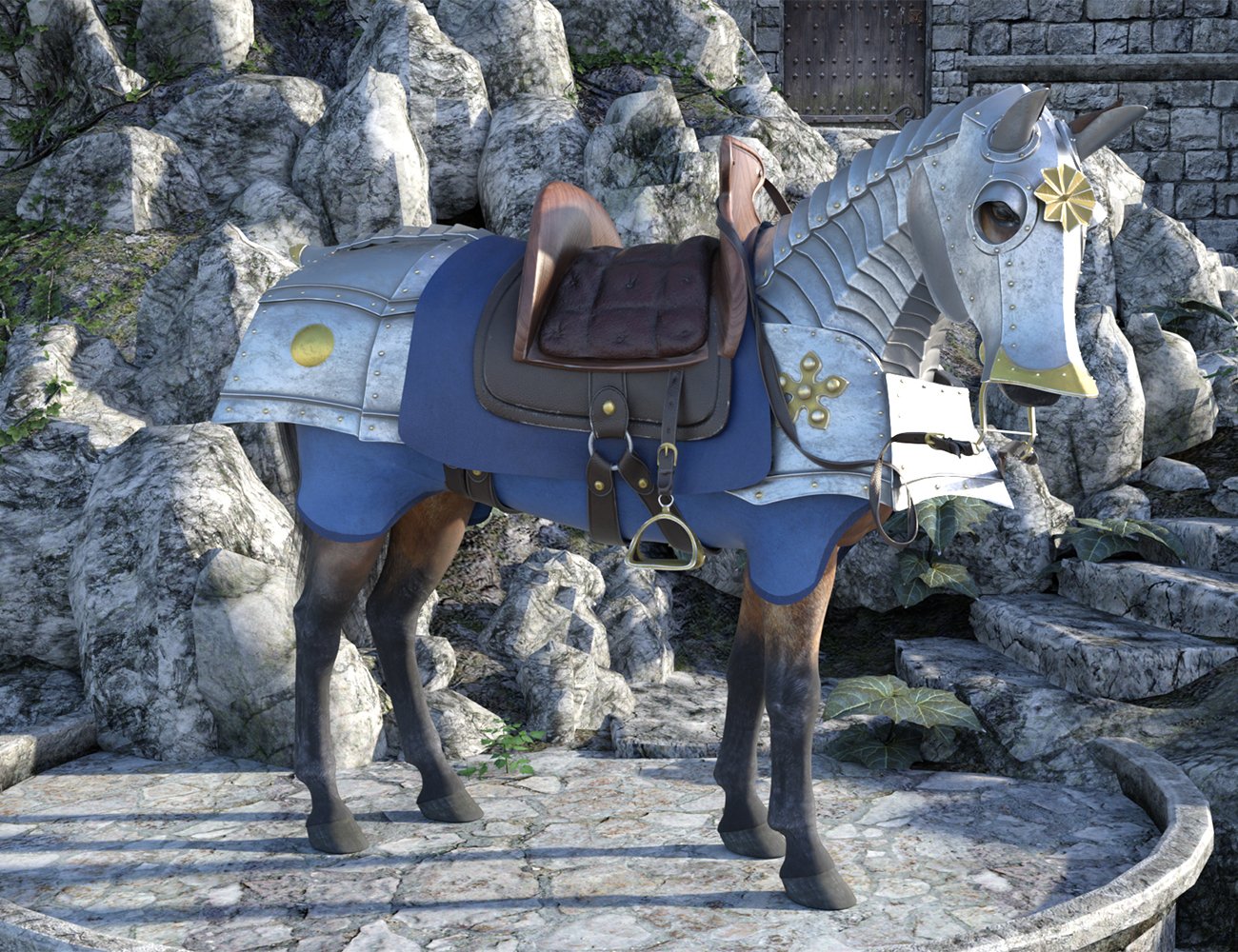The Knight Series 06 for Horse 2 - The War Horse The Knight Series 06 for Horse 2 - The War Horse by: Jerry Jang, 3D Models by Daz 3D