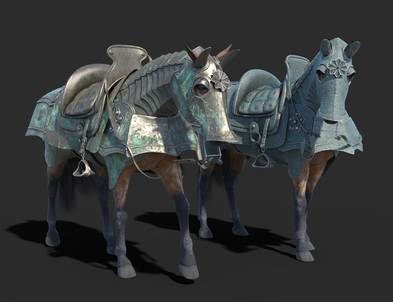 The Knight Series 06 for Horse 2 - The War Horse by: Jerry Jang, 3D Models by Daz 3D