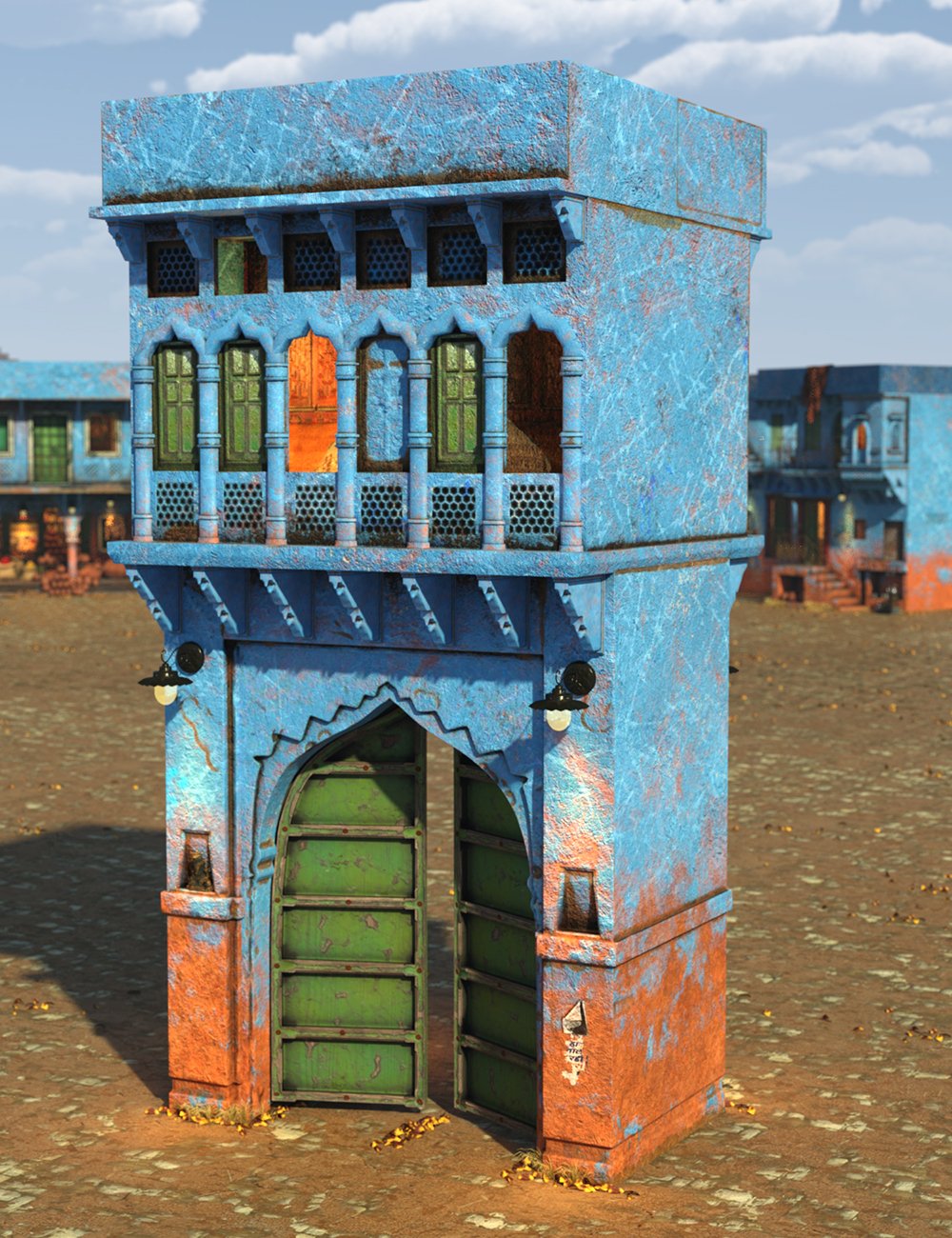 The Blue City Kit The Blue City Kit by: Meshitup, 3D Models by Daz 3D