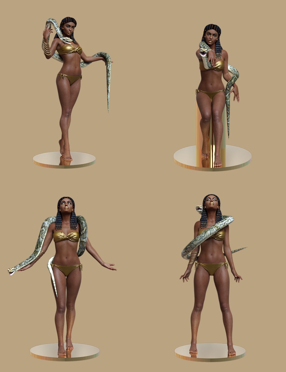 Serpent Maiden Poses for Genesis 8.1 Female and Morphing Python by: Ensary, 3D Models by Daz 3D