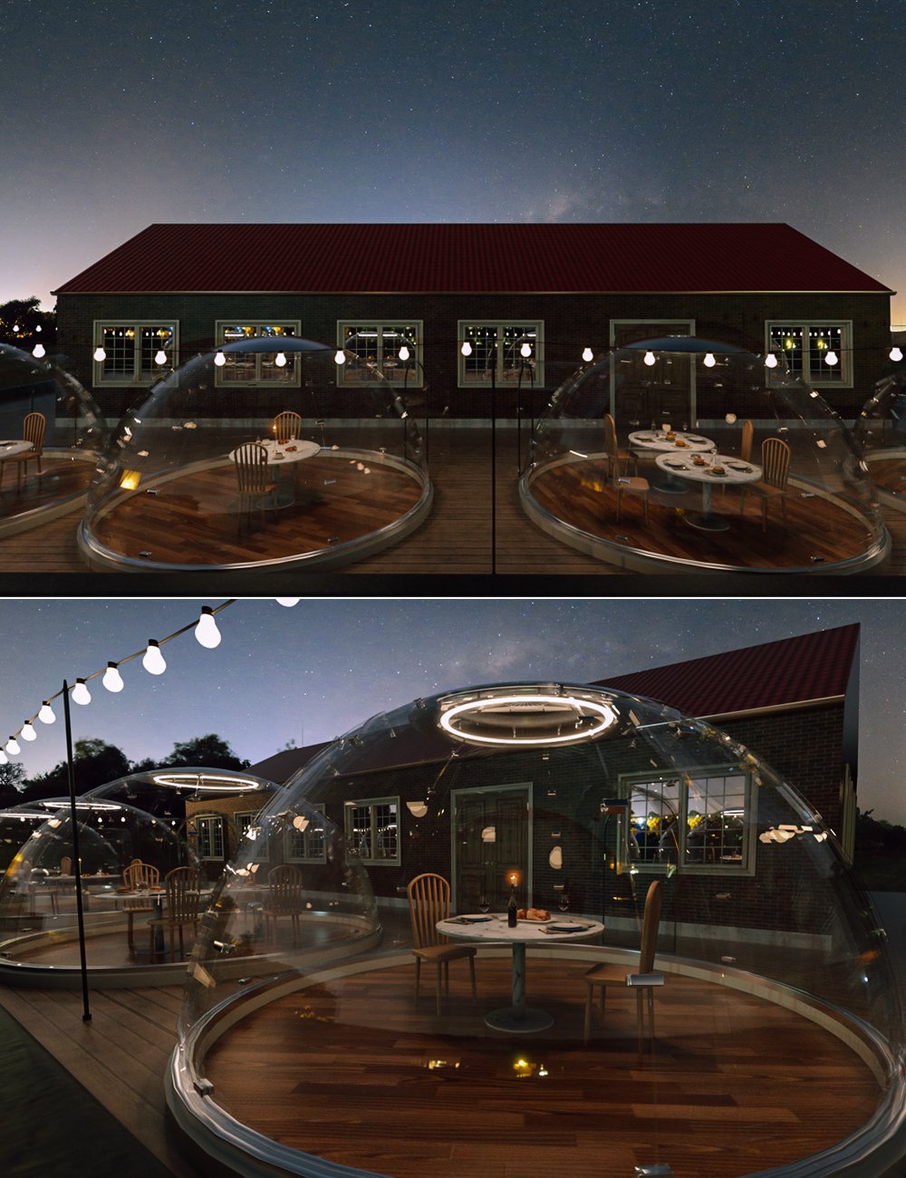 Social Distance Restaurant by: Tesla3dCorp, 3D Models by Daz 3D