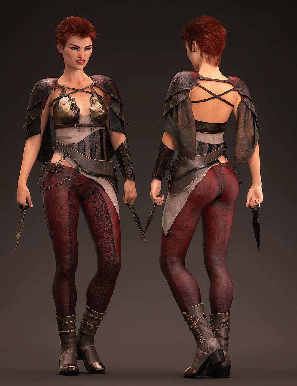 dForce Ashen Ward Outfit for Genesis 8 and 8.1 Females by: Barbara BrundonUmblefuglyMoonscape GraphicsSade, 3D Models by Daz 3D