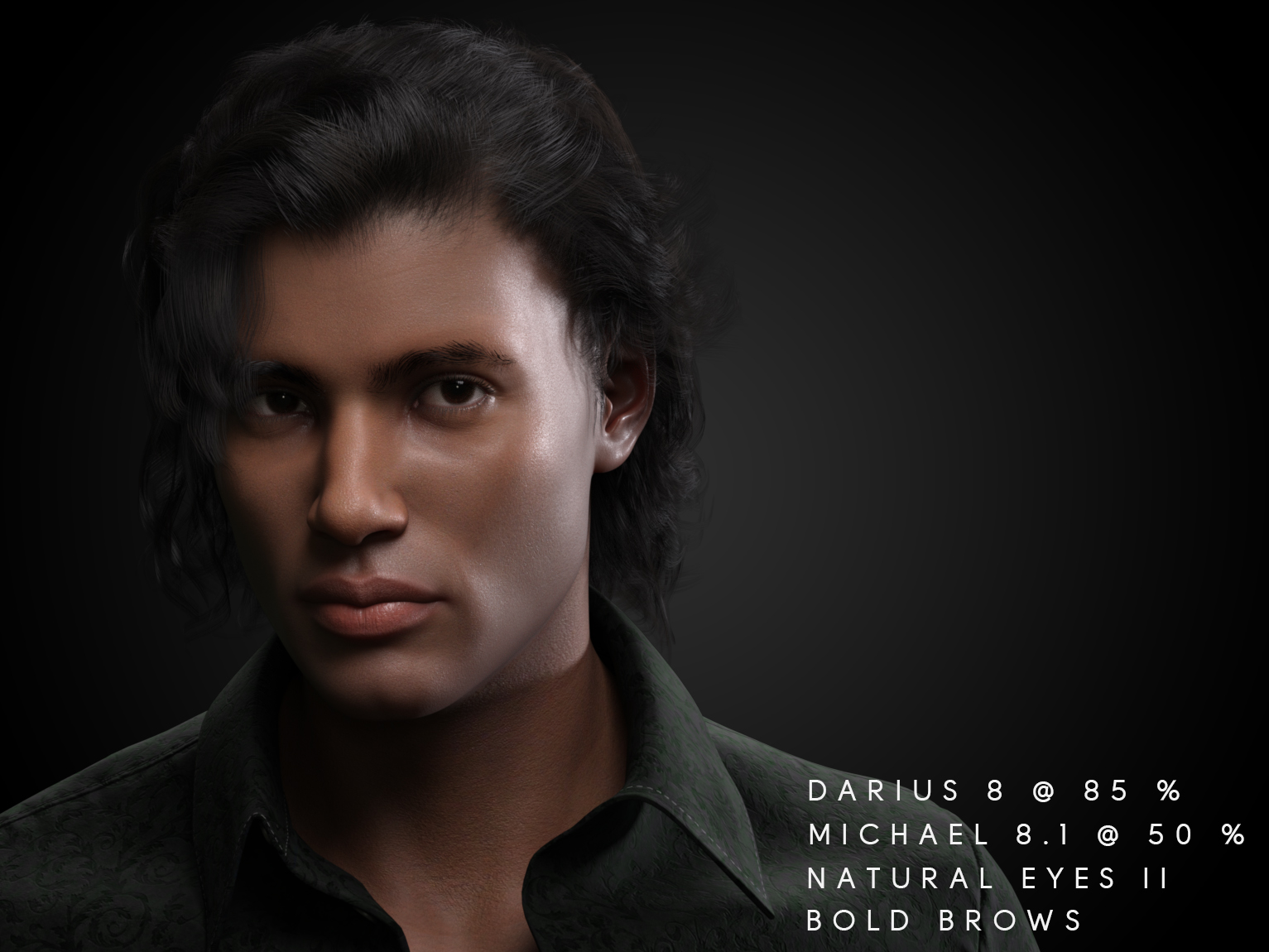 dforce Rogue Waves Hair for Genesis 8, Genesis 8.1 and Genesis 3 Males by: chevybabe25, 3D Models by Daz 3D