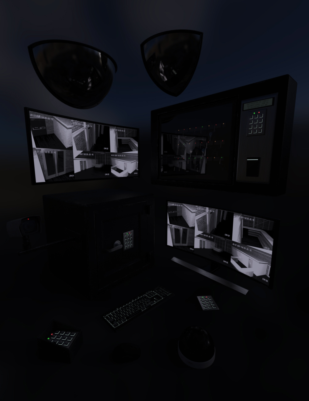 Prison Security Pack Prison Security Pack by: Censored, 3D Models by Daz 3D