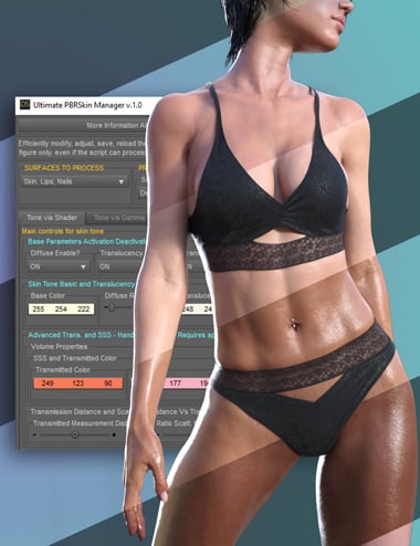 Ultimate PBRSkin Manager Ultimate PBRSkin Manager by: V3Digitimes, 3D Models by Daz 3D