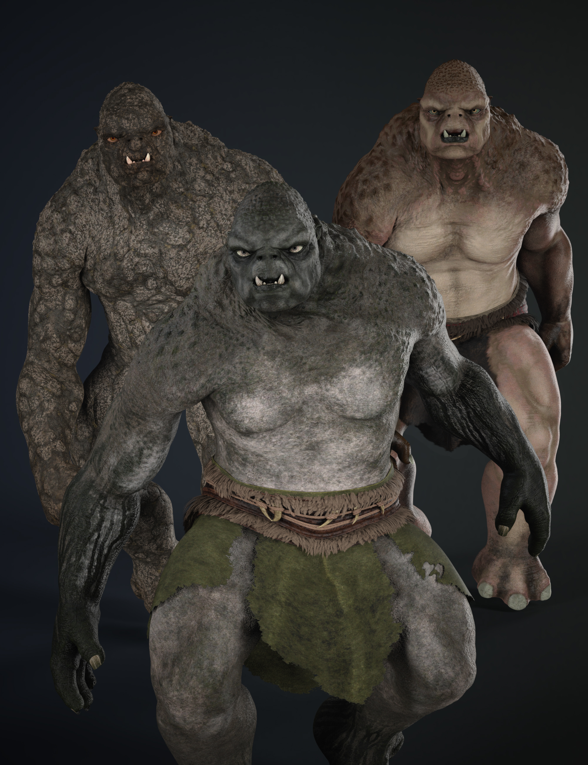 Textures for Classic Troll by: SadeRedCrow3DArtOdyssey, 3D Models by Daz 3D