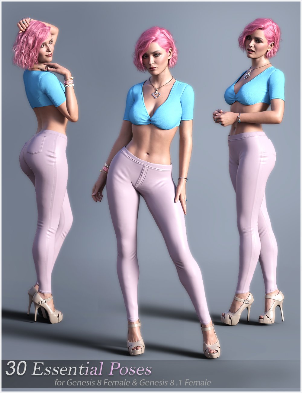 V Essential Poses for Genesis 8 Female & Genesis 8.1 Female by: Valery3D, 3D Models by Daz 3D