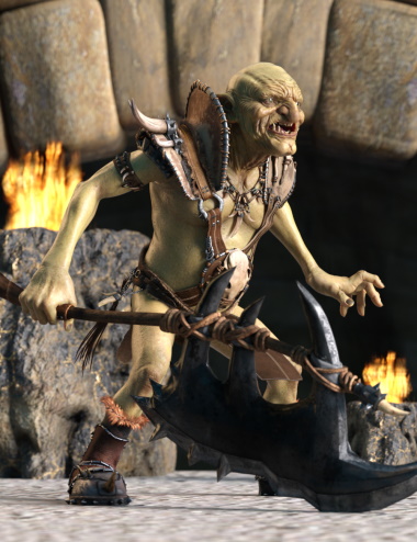 Warrior Goblin Poses for War Goblin HD by: Ensary, 3D Models by Daz 3D