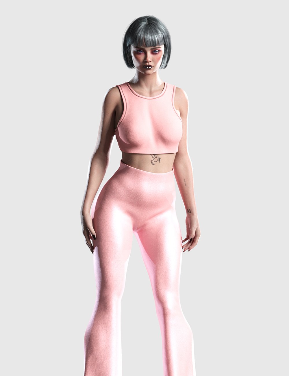 dForce Flare Outfit for Genesis 8 and 8.1 Females by: Romeo, 3D Models by Daz 3D