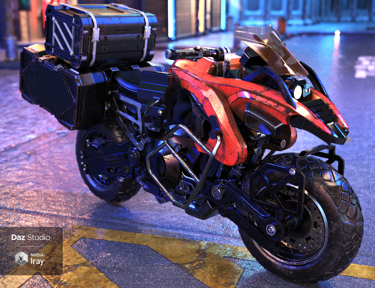 Cyberpunk Motorcycle by: Charlie, 3D Models by Daz 3D