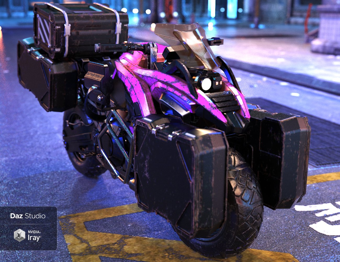 Cyberpunk Motorcycle by: Charlie, 3D Models by Daz 3D